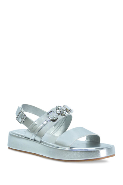 NINE WEST БОСОНОЖКИ Женс. DINNA 3FX 101349160 Серебристый