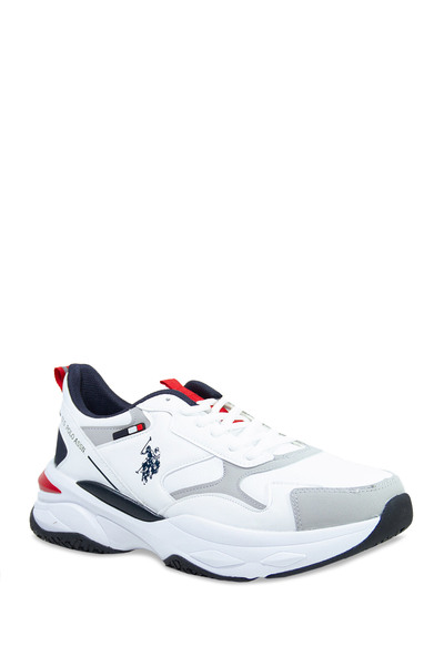 U.S.POLO ASSN. КРОССОВКИ Мужс. SOLIDAR 3PR 101392157 Белый