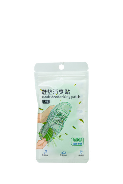 BIKI Уни. BKJ 012 Дезодорирующий пластырь для стелек Зелёный