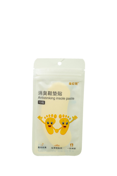 BIKI Уни. BKJ 012.2 Дезодорирующий пластырь для стелек Жёлтый