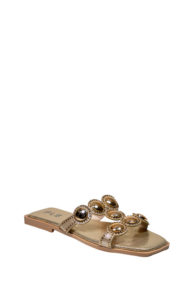 FELES ШЛЁПАНЦЫ Женс. FLS 114-800.2 Золотистый